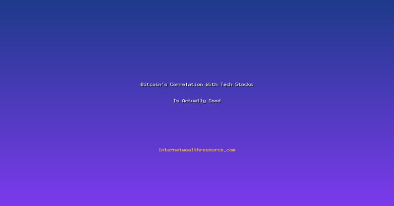 Bitcoin correlation with tech stocks market analysis chart