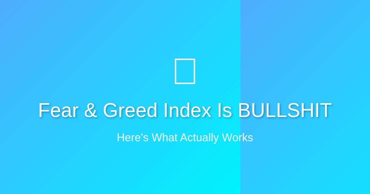 Crypto fear and greed index criticism