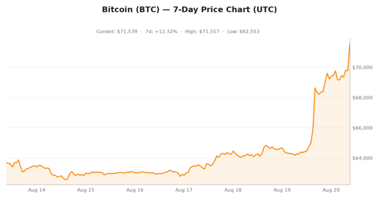 Crypto market visualization for August 20, 2026 - institutional themes