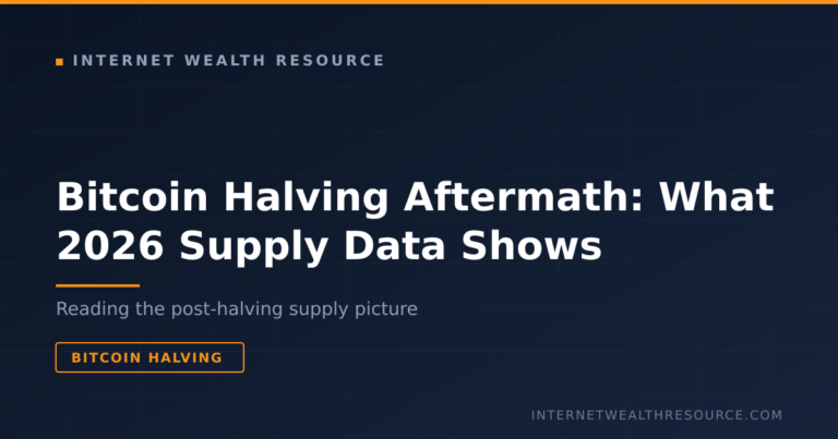 Bitcoin Halving Aftermath: What 2026 Supply Data Shows