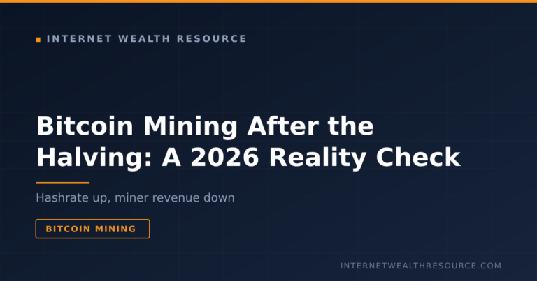 Bitcoin Mining After the Halving: A 2026 Reality Check