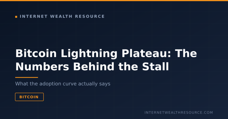Bitcoin Lightning Plateau: The Numbers Behind the Stall