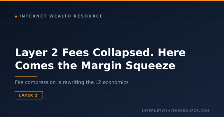 Layer 2 Fees Collapsed. Here Comes the Margin Squeeze