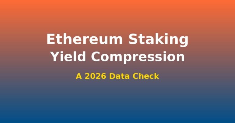 Ethereum Staking Yields Are Compressing: A 2026 Data Check