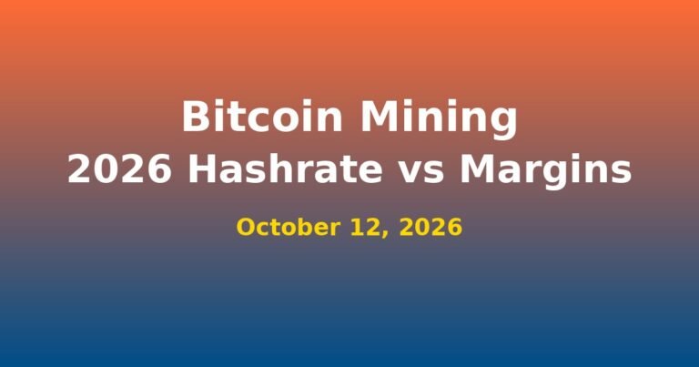 Bitcoin Mining 2026: Hashrate Climbs, Margins Shrink