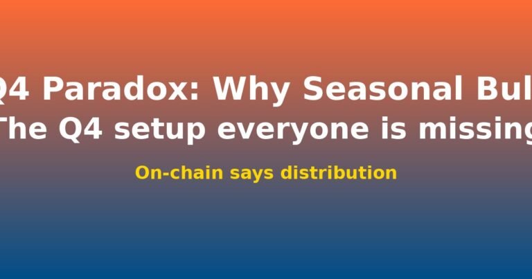 Bitcoin’s Q4 Paradox: Why Seasonal Bulls May Be Early