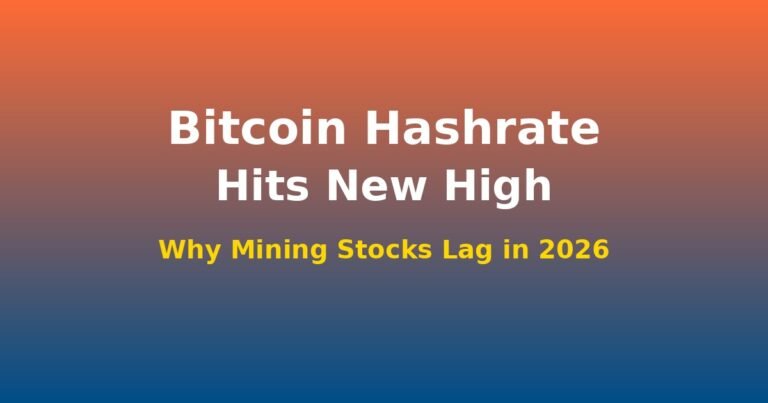 Bitcoin Hashrate Hits New High — Why Mining Stocks Lag in 2026